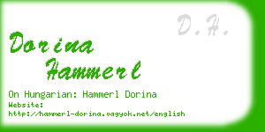 dorina hammerl business card